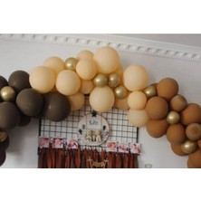 King Shark Kahve Karamel Somon Gold Pastel Sonbahar Konsept Zincir Balon