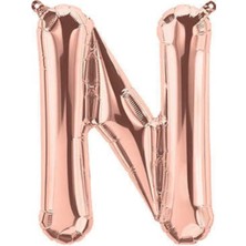 King Shark 40'' 100 cm Rose Gold Folyo Harf Balon N