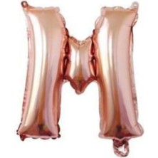 King Shark 40 Inç 100 cm Rose Gold Folyo Harf Balon M
