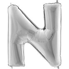 King Shark Grabo Harf Folyo Balon 40" 100 cm Gümüş N