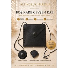 Altınoluk Haremia Boş Kare Cevşen Kabı | Boyun Ipli Çıtçıtlı Taşınabilir Cevşen Kılıfı