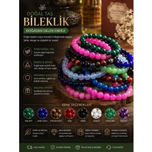 Altınoluk Haremia Doğal Taş Bileklik | Karışık Renk Esnek Boncuk Bileklik Malakit Akik Ametist ve Taş Seçenekleri