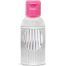 Str Store 50 Adet 50 ml Boş Plastik Şişe DNZ21 Pembe Kapak
