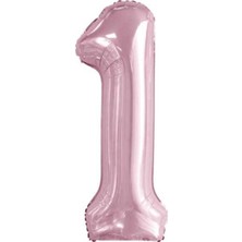 King Shark Pembe Folyo Rakam Balon ( 1 ) 34 Inç 76 cm