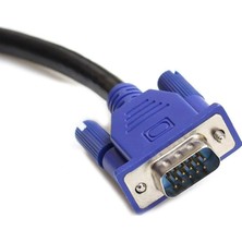 Str Store VGA Monitör Kablosu, 15-Pin Erkek-Erkek Bağlantı, 1,5 Metre, Mavi/siyah