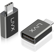 Str Store USB 3.1 To Type-C 10GBPS Veri Aktarımı 3A Hızlı Şarj ve Data Aktarımı Çevirici Dönüştürücü Otg Adaptör Space Gray Otgks