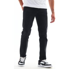 Hlt Jeans Erkek Antrasit Füme Regular Fit Boru Paça Likralı Rahat Kesim Jean Kot Pantolon HLTHE001936K