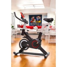 Tech Butiq V-Fit SB100 Spin Bike, Elden Nabız Ölçer, Ayarlanabilir Direnç, Sessiz Çalışma