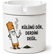 Renklerin Atölyesi Porselen Baskı Küllük Setleri