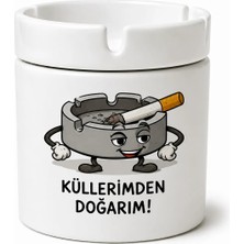 Renklerin Atölyesi Porselen Baskılı Küllük