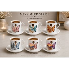 Renklerin Atölyesi Mevsimler Kahve Fincanı 6li Set