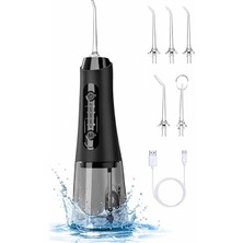 Esranın Dünyası Şarjlı Ağız Duşu Diş Bakım Cihazı 4 Modlu Diş Arası Temizleyici 320ML 5 Başlıklı 1500 Mah Kablosuz