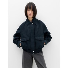 Marks & Spencer Süet Görünümlü Bomber Ceket