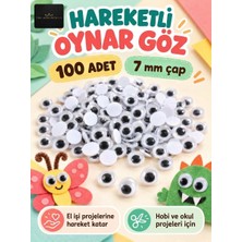 The Monarch Co Hareketli Oynar Göz Siyah Beyaz 7 mm 100 Adet - Hobi, Anasınıfı, Kreş, Tasarım ve El Işi Etkinlik Malzemesi