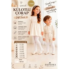 TrendCorap Çocuk & Bebek Pamuklu Mevsimlik Külotlu Çorap 3'lü Set | Dikişsiz, Düz Renk | 0-13 Yaş