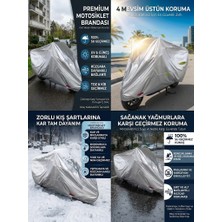 Mix Giftz Sym Joymax 250 Arka Çanta Uyumlu Motor Branda Örtü Miflonlu Premium 4 Mevsim Koruma