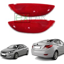 Expar Oto Hyundaı Accent Blue Arka Tampon Reflektör Takımı Sağ ve Sol Taraf 2011 - 2015 Accent Arka Kedi Gözü