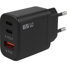 Str Store 65W Gan Type-C + Usb-A Hizli Sarj Adaptörü