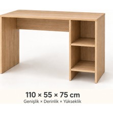 1. Kalite MDF Esha Mobilya Ve Dekorasyon Raflı Mdflam Çalışma Masası (1.kalite Yıldız Entegre Mdf)