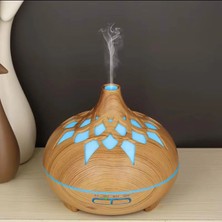 Str Store Aroma Difüzör Gece Işığı 7 LED Desenli Nemlendirici Kumandalı Buhar Makinesi 550 ml