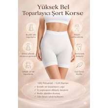 Hb Trend Kadın Yüksek Bel Toparlayıcı Şort - Dikişsiz Pürüzsüzleştirici ve Basen Şekillendirici Seamless Şort