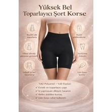 Hb Trend Kadın Yüksek Bel Toparlayıcı Şort - Dikişsiz Pürüzsüzleştirici ve Basen Şekillendirici Seamless Şort