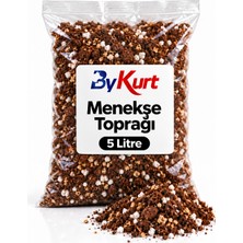 ByKurt Menekşe Toprağı İthal Torf Cocopeat Perlit Vermikülit Havadar Karışım 5 Litre