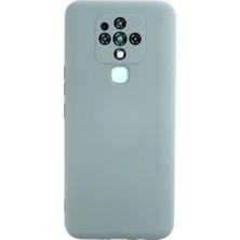 Str Store Tecno Camon 16 Kılıf Nano Içi Kadife Silikon - Buz Mavisi