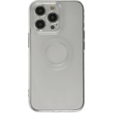 Str Store Apple iPhone 14 Pro Kılıf Santa Lens Silikon - Şeffaf