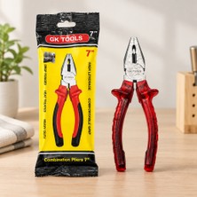 Str Store Saplı Pense 180 mm (7") Kırmızı Şeffaf