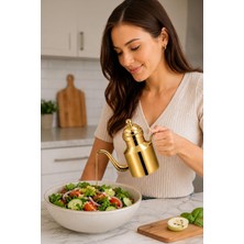 Str Store Komple 304 Çelik Gold 500 ml Yağdanlık Sosluk ve Sirkelik MT271SR