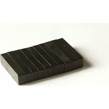 Str Store Siyah Mıknatıs Ferrit Mıknatıs Blok Dikdörtgen Magnet 40X10X6 mm 10 Adet