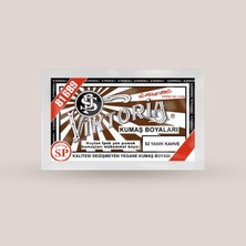 Str Store Viktoria Kumaş Boyasi 52 Yanık Kahve - (3 Paket Boya + 2 Paket Fiske)