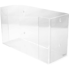 Str Store Duvara Monte Akrilik Kağıt Havlu Dispenseri Tutacağı, Yemek Servisi, Sağlık, Banyo, 29,2 cm x 10,7 cm x 17,1 Cm, Şeffaf