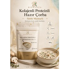 Biorenza Kolajenli Proteinli Sütlü Mantarlı Hazır Çorba 100 g, Sadece Sıcak Su Ekle, 4 Porsiyon, 3 Lu Set