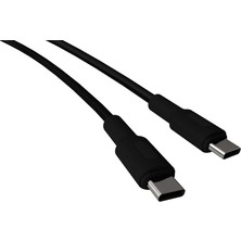 Hsc Bilişim Basic Type C-C, Pd 30WATT Hızlı Şarj Kablosu, Siyah (100 Cm)