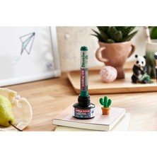 Str Store 29 Ecoline Beyaz Yazı Tahtası Kalemi, Yeşil, 1 Kalem, Kesik Uç, Yeniden Doldurulabilir