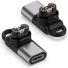 Hsc Bilişim Caseonn Amoled Taşınabilir Şarj Dönüştürücü Adaptörü Micro USB Gri Fenix 8-51MM, ile Uyumlu