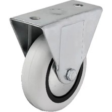 Hace Bazaar 355 - 75X25 mm Pvc Makaralı Sabit Teker 4 Adet