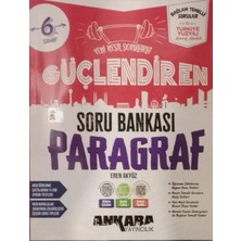 Ankara Yayıncılık 6. Sınıf Güçlendiren Paragraf Soru Bankası (Mes Akademi Yapay Zeka Destekli Eğitim Seti)