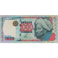 Banknoting Kazakistan 1000 Tenge 2000 Farabi Temalı. Ççt.
