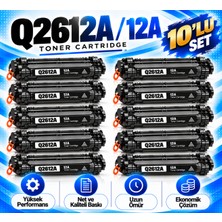 Bionet Teknik Hp 12A Q2612A – 3015/3020/3030/3050 Uyumlu Muadil Toner 10'li Set