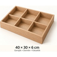 1.Kalite MDF Esha Mobilya Ve Dekorasyon Esha 6 Bölmeli Çekmece Içi Düzenleyici