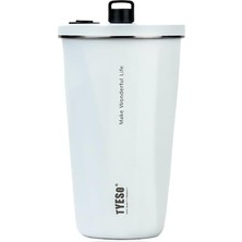 Hsc Bilişim Crush Tumbler Vakumlu Paslanmaz Çelik Termos 600 ml (Beyaz)