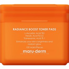 Str Store Maruderm Aydınlatıcı ve Canlandırıcı Hidrojel Tonik Ped 100 Adet -L-Ascorbic %3, Tranexamic %1, Ferulic %0.5