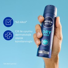 Str Store Men Erkek Sprey Deodorant Dry Fresh 150ML, 72 Saat Ter Kokusu Karşıtı, Alkolsüz