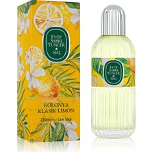 Str Store Eyüp Sabri Tuncer Limon Kolonyasi 200 ml Silindir Cam Şişe 1 Paket (1 x 200 Ml)
