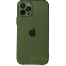 Toptan Budur Apple iPhone 12 Pro Max Kılıf Fly Lens Silikon - Yeşil