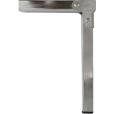 Toptan Budur Sofra Ayağı, 22 cm Metal Katlanır, Siyah Taban