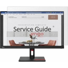 Toptan Budur Lenovo Thinkvision S24I-30 23.8 Inç ile Uyumlu Mat Ekran Koruyucu